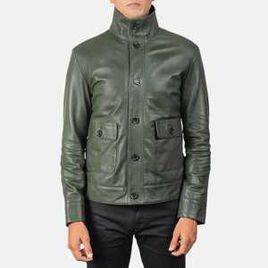 Blouson d'hiver pour homme en cuir PU, coupe ajustée, personnalisable, nouveau style, avec fourrure, respirant, vente en gros - Product Image 3
