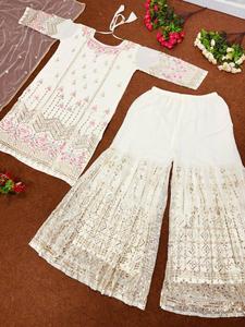 Vestidos de mujer Rayón y traje recto de algodón con Dupatta para uso festivo del exportador y fabricante indio - Product Image 4