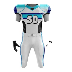 Meilleurs ensembles d'uniformes de football américain de haute qualité, personnalisés par sublimation, avec logo et numéro d'équipe - Product Image 4