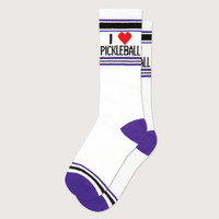 Vente en gros OEM personnalisé nouveauté Jacquard Crew chaussettes 100% coton séchage rapide drôle j'aime les cornichons Tennis conception usage quotidien cadeaux hommes