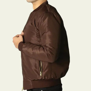 Blouson aviateur universitaire en coton personnalisable pour hommes hiver extérieur sport universitaire veste de baseball logo du printemps - Product Image 3
