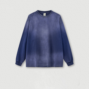 เสื้อยืดผู้ชายหรูหราแบบวินเทจแอซิดผ้าฝ้าย100% มีฮู้ดไหล่ลายพิมพ์ซีดจางลงพิมพ์ลายเฮฟวี่เวท - Product Image 5