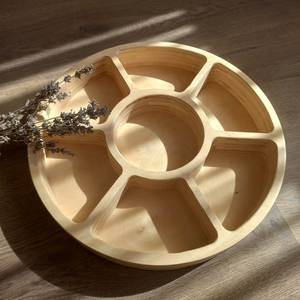 Plateau de service en bois durable élégant pour salle à manger, cuisine et décoration intérieure Plateau de boisson moderne pour les fêtes - Product Image 2