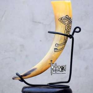 Cuerno para Beber de Cuerno de Búfalo Natural de Alta Calidad con Copa de Cuerno Hecha a Mano Tradicional para Uso Decorativo para Exportación Mundial - Product Image 5