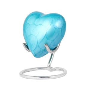 Urna de cremación de alta calidad blanca con flores rojas, suministros de urnas funerarias para urnas de cenizas humanas de exportador indio - Product Image 5