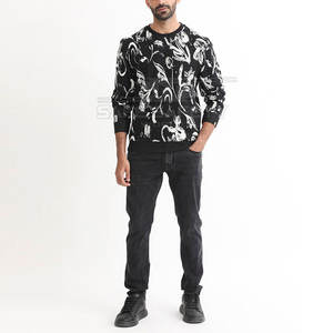 Sudadera de algodón para hombre hecha a medida de alta calidad mezclada con estampado de logotipo de gran oferta para invierno - Product Image 3