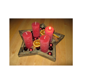 Plateau en bois, artisanat très demandé, plateau de service en forme d'étoile de qualité supérieure, plateau de service pour desserts et cupcakes - Product Image 6