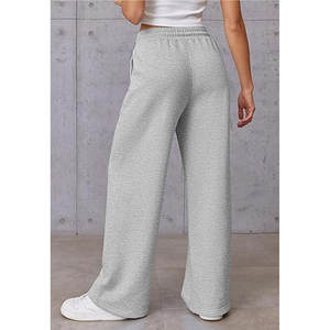 Pantalons de survêtement larges pour femmes, taille haute, pantalons amples, mode, fille adolescente, cordon de serrage, jogging athlétique, vêtements décontractés surdimensionnés - Product Image 3