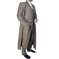 Robe d'Imam en Lin Premium pour Homme, Style Marocain, Vêtement de Prière Islamique Traditionnel, Broderie Élégante, Anti-Plis, Fait Main