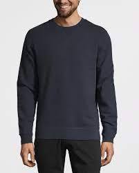 Sweat-shirt à col rond pour homme, marron, manches longues, coupe classique, tricoté, 100% coton, vêtement d'automne - Product Image 2