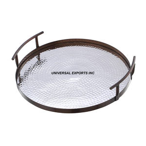 Bandeja de Chocolate martillada de Metal con forma clásica elegante y elegante, mesa decorativa ecológica, venta al por mayor, nueva bandeja de Chocolate - Product Image 1