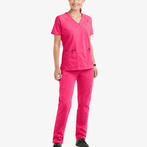Meilleures ventes Ensembles de gommage pour infirmière respirante pour femmes Tissu spandex doux Fabricant d'uniformes médicaux en gros - Product Image 1