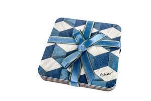 Sous-verre en pierre de tasse à thé de luxe sous-verre en pierre de marbre et incrustation de métal taille personnalisée chez Star Crafts India pour la maison et le bureau - Product Image 6