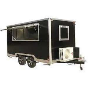 Food Trucks Mobile Fast Food Trailer Steel 40 DE Semi-trailer Transport 20ft 40ft Container 45