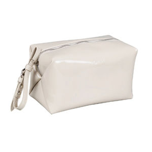 Bolsa de maquillaje de poliéster y algodón ecológica de alta calidad, logotipo personalizado impreso, elegante organizador diario, bolsa con cremallera, estuche de moda - Product Image 4