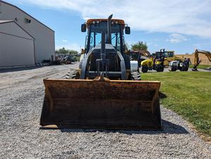 जोहान डीयर 310ksbhe <span class=keywords><strong>Loader</strong></span> Yanmar 70hp डीजल इंजन 220 घंटे इस्तेमाल किए गए 9 टन रेटेड लोड में बाल्टी काइब स्किड स्टीड है। - Product Image 4