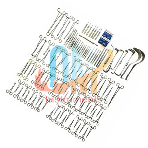 ชุดเครื่องมือผ่าตัด108-Pcs ช่องท้องทางการแพทย์ทำจากสเตนเลสสตีลชุดผ่าตัดบริเวณหน้าท้อง - Product Image 5