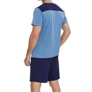 Ensemble de survêtement unisexe léger en velours pour l'été, style streetwear hip-hop, t-shirt à col rond et manches courtes entièrement personnalisé, imprimé pour homme - Product Image 2