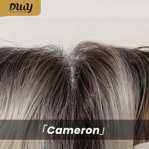 Perruque synthétique Cameron -DWY T Part sans colle, mi-longue, lisse, dégradé blond perle, en liquidation - Product Image 6