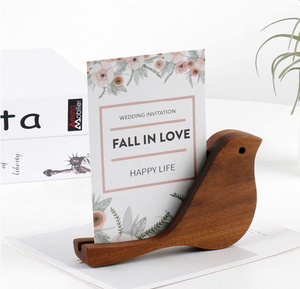 ที่วางเมนูทำจากไม้รูปทรงนกทำมือโต๊ะน่ารัก - Product Image 5