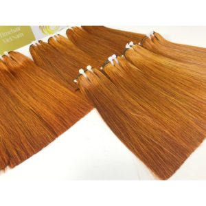 Extensions de cheveux personnalisées de haute qualité avec cuticule alignée dentelle vietnamienne HD couleur orange donneur unique - Product Image 2
