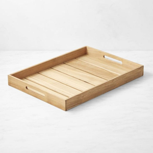 Bandeja de Madera Marrón de Diseño Atractivo, Clásica y Sostenible, con Acabado Aceitado, para Servir Alimentos en Hoteles y Restaurantes, Exhibición de Postres - Product Image 5