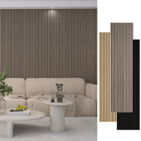 Panneaux acoustiques pour mur à lattes, absorption sonore, entrepôt américain, sans MOQ, pour salles de sport modernes, studios, écologiques, installation simplifiée