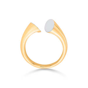 <b>Gold</b> Plated Vintage Number <b>Ring</b> Tarnish Free Claw <b>Set</b> Cocktail <b>Ring</b> - Product Image 5
