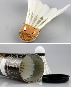 Volante de Bádminton de Plumas de Ganso de Alto Rendimiento con Cabeza de Corcho Natural Completa, OEM/ODM Disponible, Grado Industrial DIY - Product Image 5