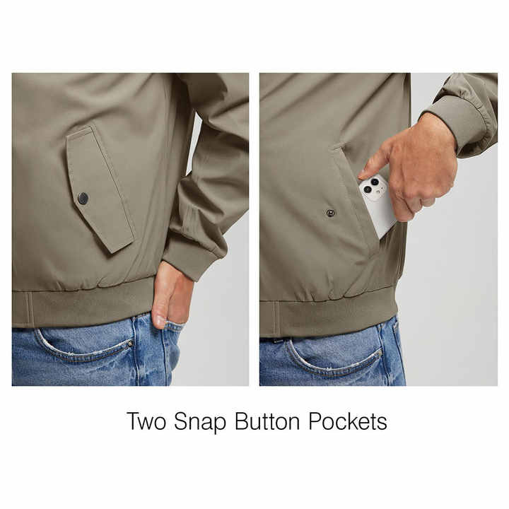 Best Quality Men's Long-Sleeved Bomber Jacket Thin Heated Side Pocket Embroidery Decoration Available for Wholesale Shipping Air