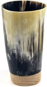 Coupe à vin viking naturelle Royal Artisans en corne de bœuf, coupe à boire en corne pour cadeaux d'affaires - Product Image 4