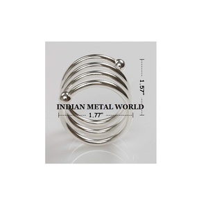 Rond de serviette de forme ronde en gros Accueil Restaurant Dessus de table Salle à manger Porte-serviettes en tissu pour mariage et fêtes - Product Image 2