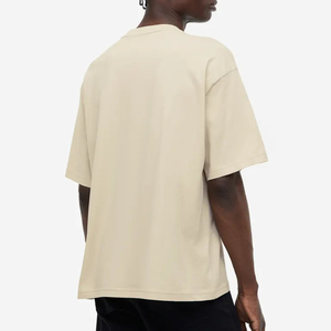 High Quality T-shirt Men's Cotton Heavyweight <b>Tshirt</b> Streetwear Oversize Drop Shoulder Rib Crewneck Blank <b>Tshirt</b> for Men - Product Image 4