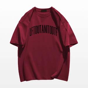 Vente en gros de t-shirts surdimensionnés pour hommes chemises street style en coton pour hommes - Product Image 4