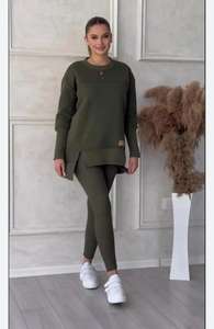 Abrigo deportivo elegante para mujer, chaqueta deportiva de yoga con cremallera en tela de lana larga XL y 6XL con técnicas lavadas - Product Image 1