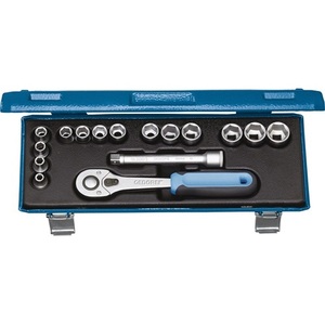 Juego de Llaves de Tubo GEDORE de 16 Piezas, 3/8'', 32 Dientes, 6 Puntas, Tamaños de 6-19 mm, JMU-10 30 - Product Image 1