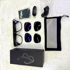 Gafas Inteligentes XK One Pro con IA, Cámara Dual 1080P, Carga Magnética, Control por Aplicación, Música, Llamadas Telefónicas, Traducción en Tiempo Real - Product Image 1