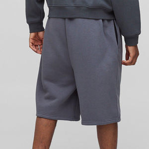 OEM/ODM personalizado 100% algodón polar hombres Jogger Shorts Casual Wear largo longitud personalizado bordado Logo pantalones cortos para hombres - Product Image 2