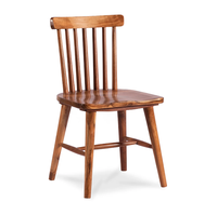 Chaise de salle à manger en bois moderne - Portable et légère pour entrepôt, appartement, restaurant et bureau