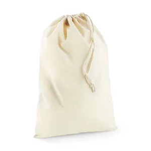 Bolsa de Algodón Sostenible Talla S, Bolsas Deportivas Promocionales con Cordón para Merchandising - Product Image 1