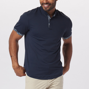 Camiseta de polo para hombre 89% poliéster 11% Spandex Slim Fit Golf para Polo en blanco para sublimación antiarrugas servicio OEM personalizado - Product Image 1