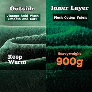 Sudaderas con capucha informales de invierno para hombre, ropa de moda de Color sólido, ajuste Regular, forro polar de algodón 100%, transpirable, ecológico - Product Image 2