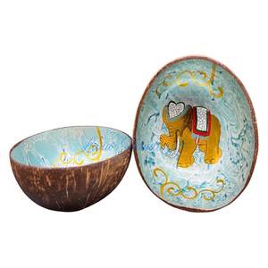 Cuencos de coco de laca ecológicos de color agradable de forma moderna ODM Hecho de Material natural de Vietnam Cuencos de color agradable de forma moderna ODM - Product Image 5