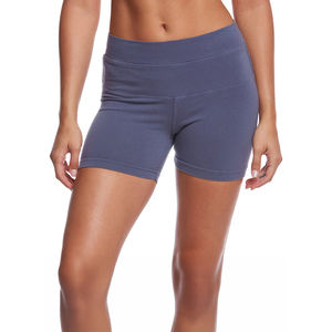 Pantalones cortos de Yoga para gimnasio de cintura alta para mujer al por mayor, cómodos, transpirables, Spandex, Material de nailon, Color sólido, pantalones cortos deportivos para mujer, Push UP - Product Image 1