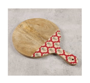 El mejor juego de tablas de cortar de madera de bambú antiguas y elegantes, asas de pulido de diseñador, bloques de corte de madera de alta calidad para uso en la cocina - Product Image 1