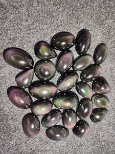 Lote de cabujón de obsidiana llamativa arcoíris Natural, obsidiana arcoíris llamativa al por mayor, piedras preciosas atractivas para hacer joyas Wow - Product Image 4