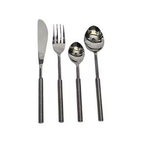 Luxury Kitchen <b>Cutlery</b> <b>Set</b> in Silver Gold Stainless Steel for Weddings Home Use - Product Image 6