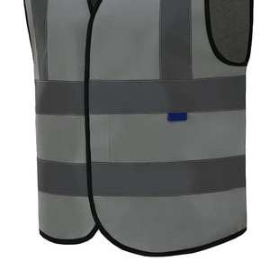 เสื้อกั๊กไฮวิสของผู้ชายเสื้อกั๊กนิรภัยระบายอากาศได้ดีป้องกันการยับติดเองโลโก้/สีตามสั่ง - Product Image 6