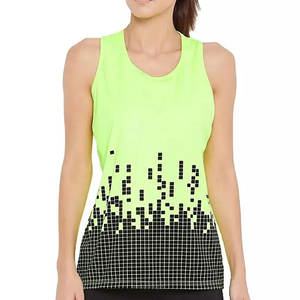 Camiseta sin Mangas para Mujer, Último Estilo en Venta, Hecha de Algodón y Poliéster, Ropa Deportiva para Gimnasio - Product Image 1