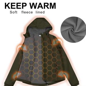 Chaqueta Cortavientos Ajustable para Mujer, Chaqueta Softshell con Cierre Frontal de Cremallera, Ropa Casual - Product Image 5